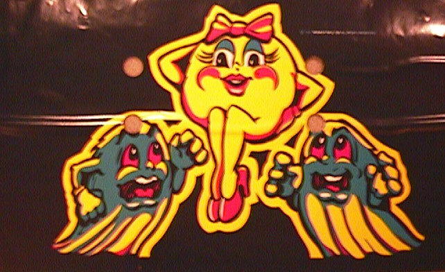 Ms Pacman conversion sticker
