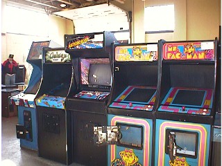 Toobin, Asteroids,Galaga,and a pair of Pacs